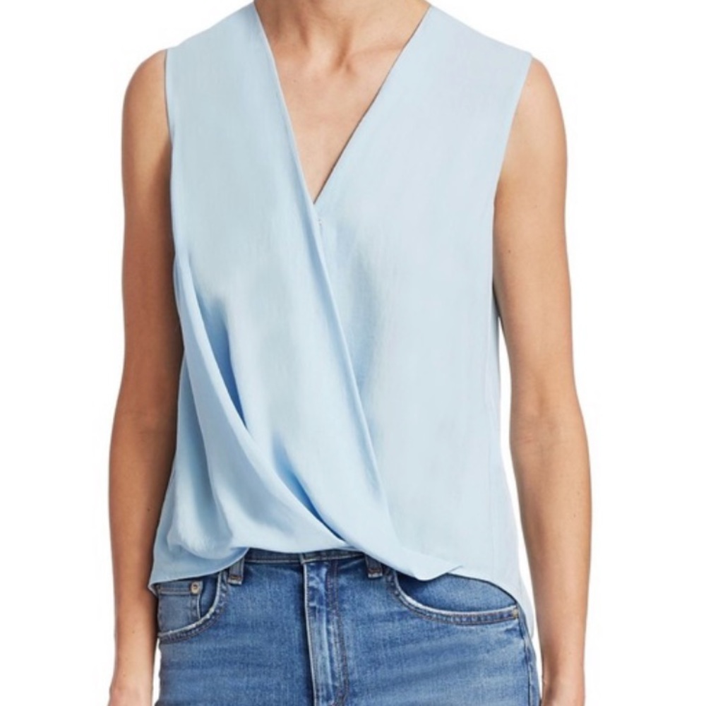 Rag & Bone Victor Faux-Wrap Top